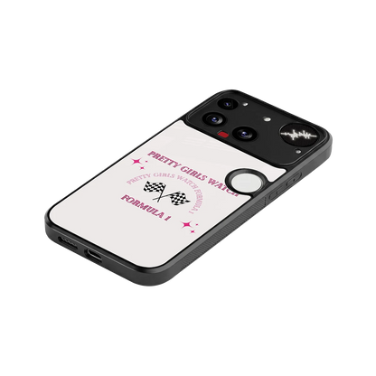 Racing Babe stylish phone case for nothing phone 3 | glossy glass and slim fit