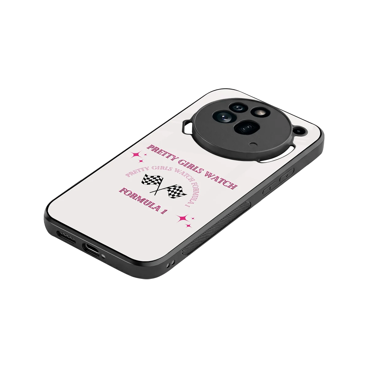 Racing Babe stylish phone case for nothing phone 3a pro | glossy glass and slim fit