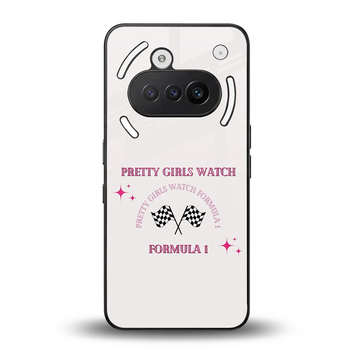 Racing Babe back phone cover | glass case for nothing phone 3a