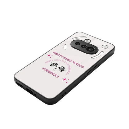 Racing Babe stylish phone case for nothing phone 3a | glossy glass and slim fit
