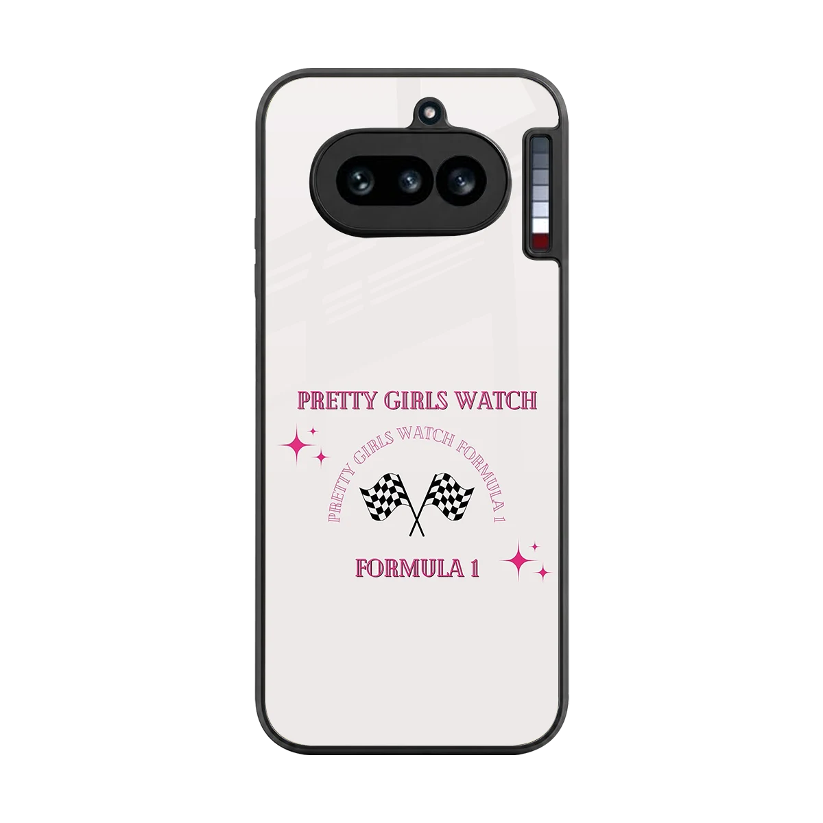 Racing Babe back phone cover | glass case for nothing phone 4a