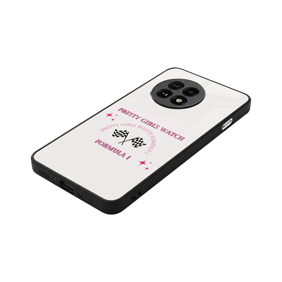 Racing Babe stylish phone case for oneplus 13r | glossy glass and slim fit