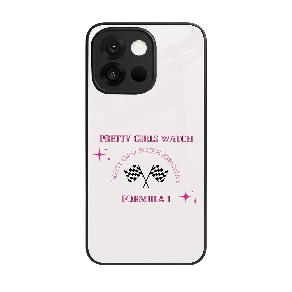 Racing Babe back phone cover | glass case for oneplus 13s