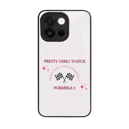 Racing Babe back phone cover | glass case for oneplus 13s