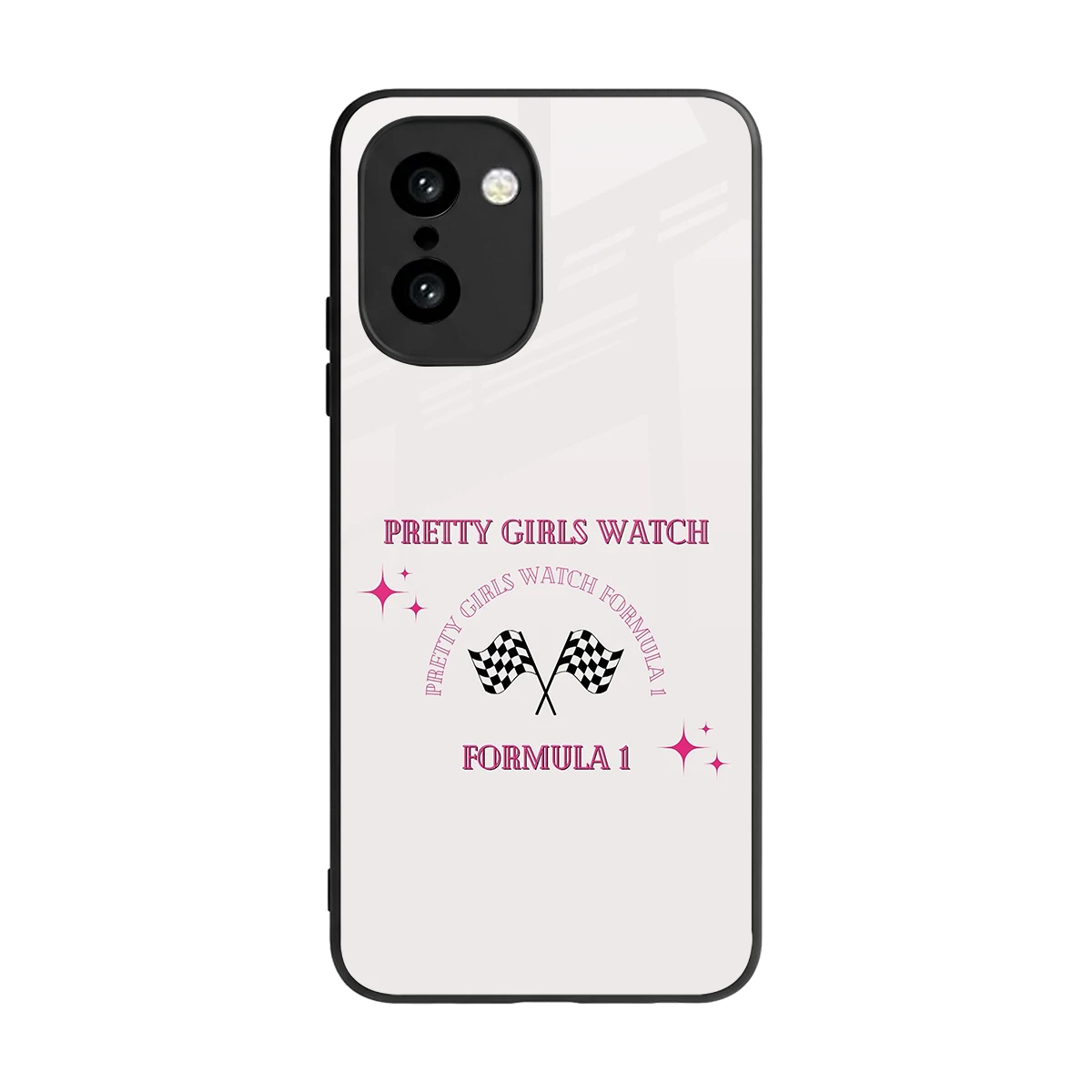 Racing Babe back phone cover | glass case for oneplus 15r