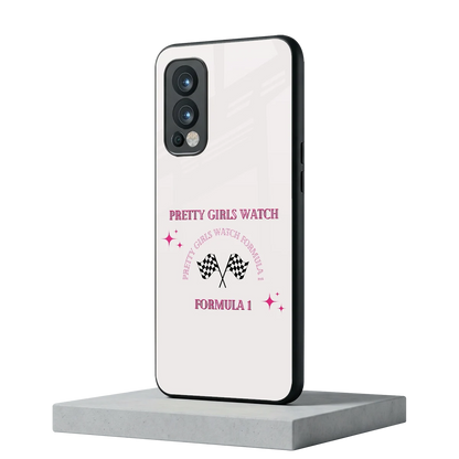 Racing Babe oneplus nord 2 mobile cover | shockproof glass phone case