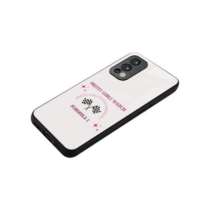 Racing Babe stylish phone case for oneplus nord 2 | glossy glass and slim fit