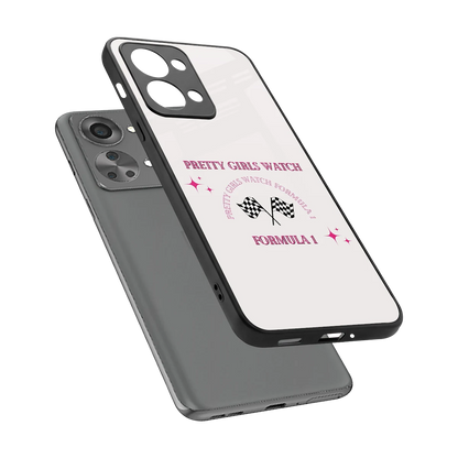 Racing Babe sleek oneplus nord 2t cover with tempered glass back and TPU edges