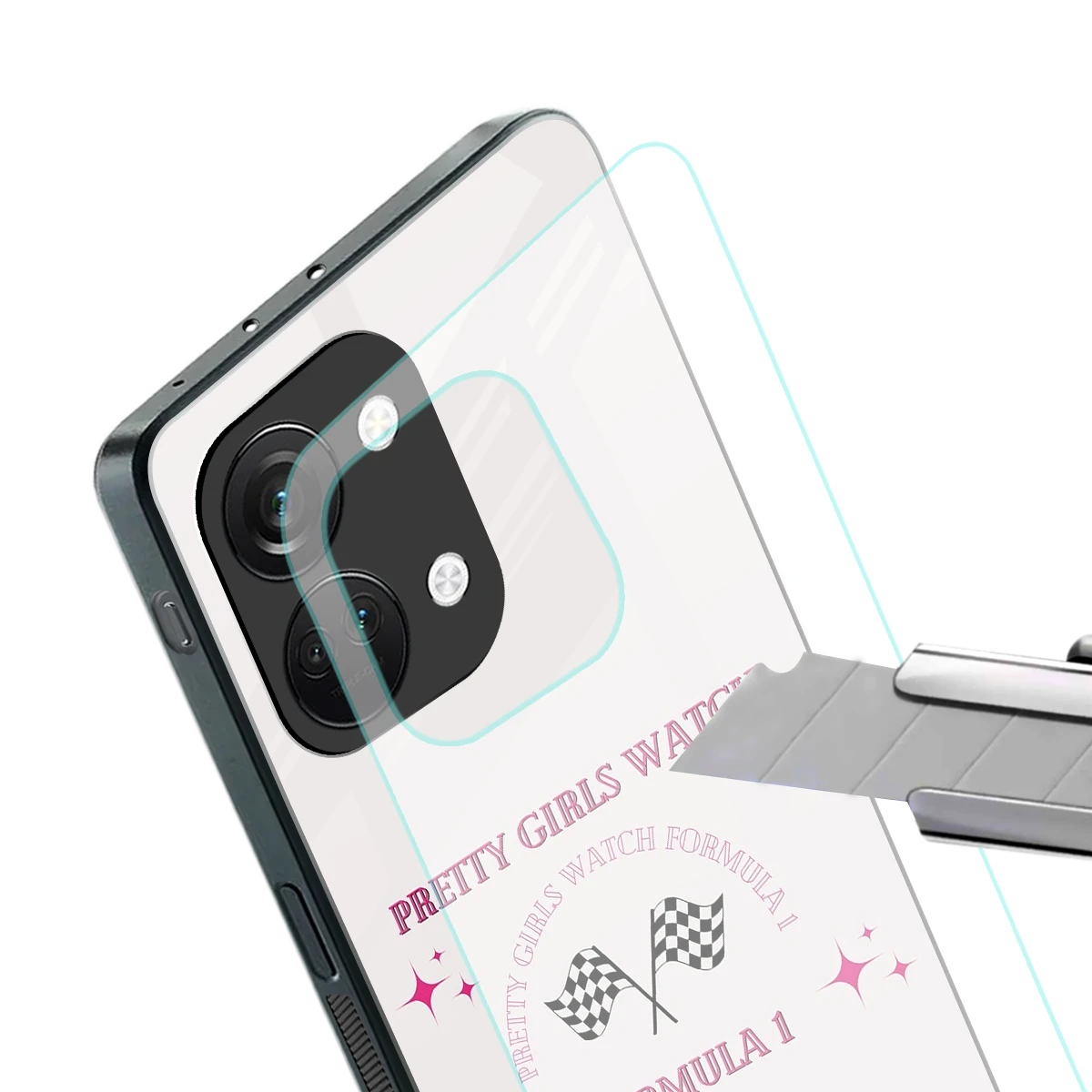 Racing Babe stylish phone case for oneplus nord 3 | glossy glass and slim fit