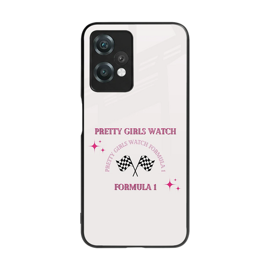 Racing Babe back phone cover | glass case for oneplus nord ce 2 lite