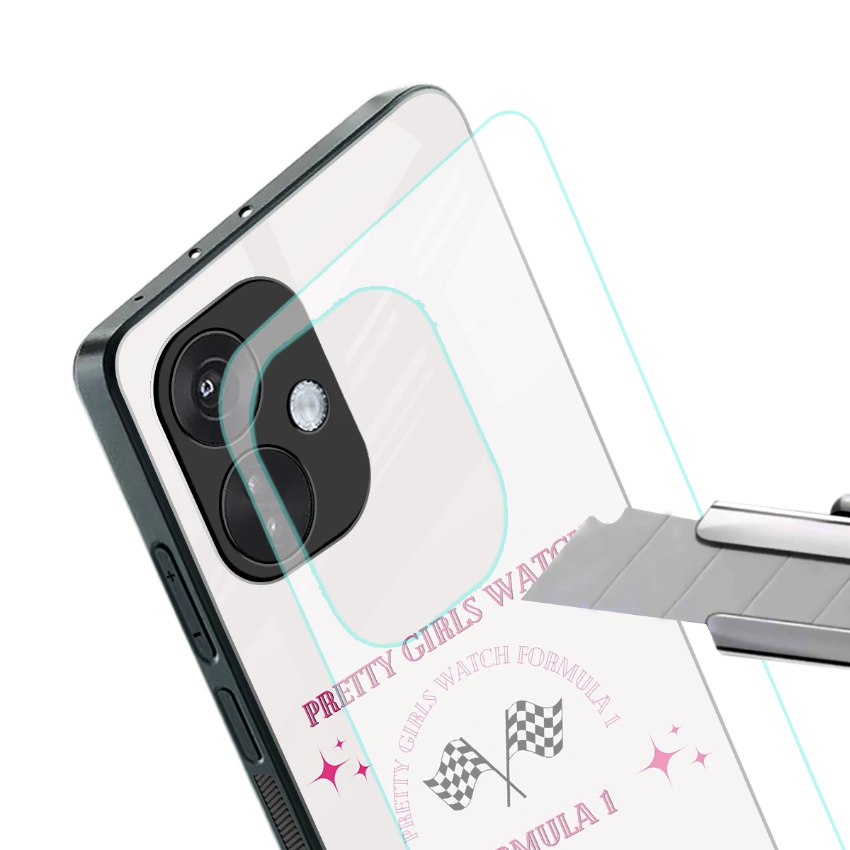 Racing Babe stylish phone case for oneplus nord ce 3 | glossy glass and slim fit