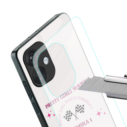 Racing Babe stylish phone case for oneplus nord ce 3 | glossy glass and slim fit