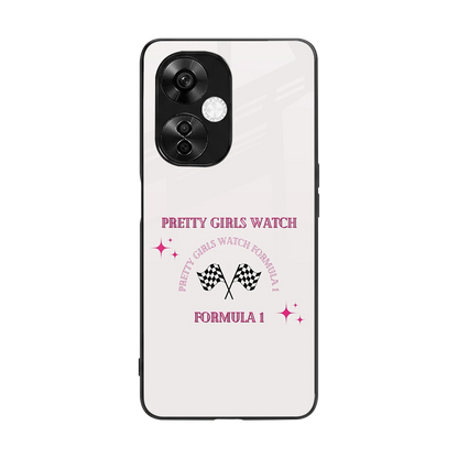 Racing Babe back phone cover | glass case for oneplus nord ce 3 lite