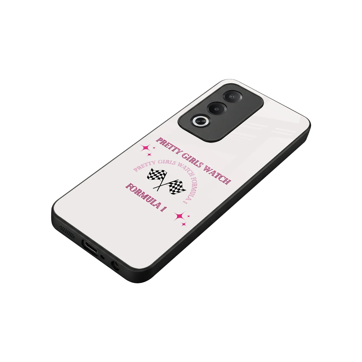 Racing Babe stylish phone case for oppo a3 pro | glossy glass and slim fit