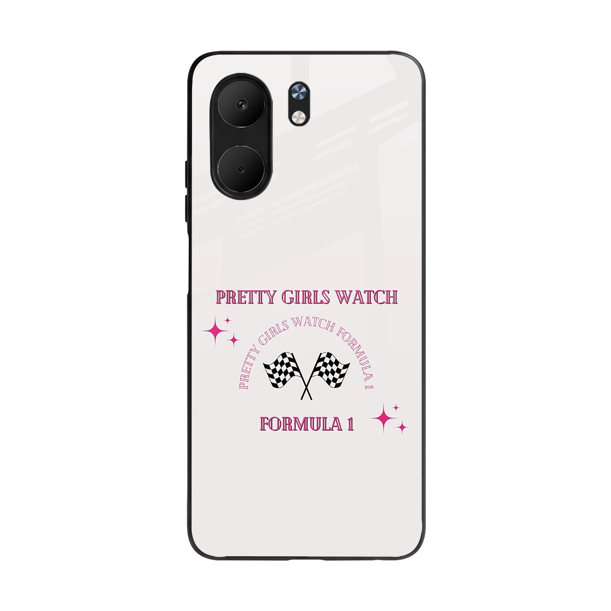 Racing Babe back phone cover | glass case for oppo a5x 5g