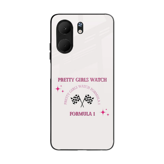Racing Babe back phone cover | glass case for oppo a5x 5g