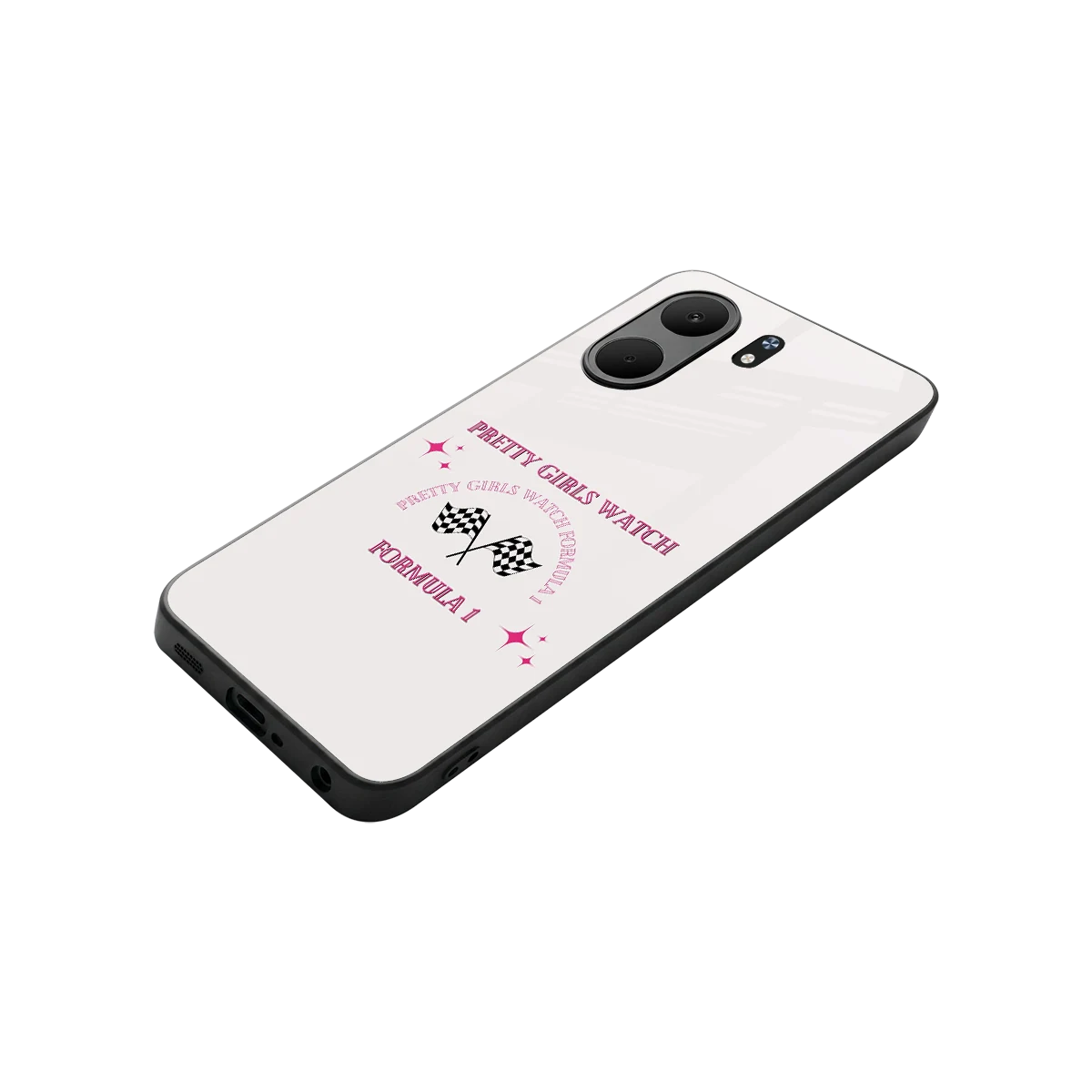 Racing Babe stylish phone case for oppo a5x 5g | glossy glass and slim fit