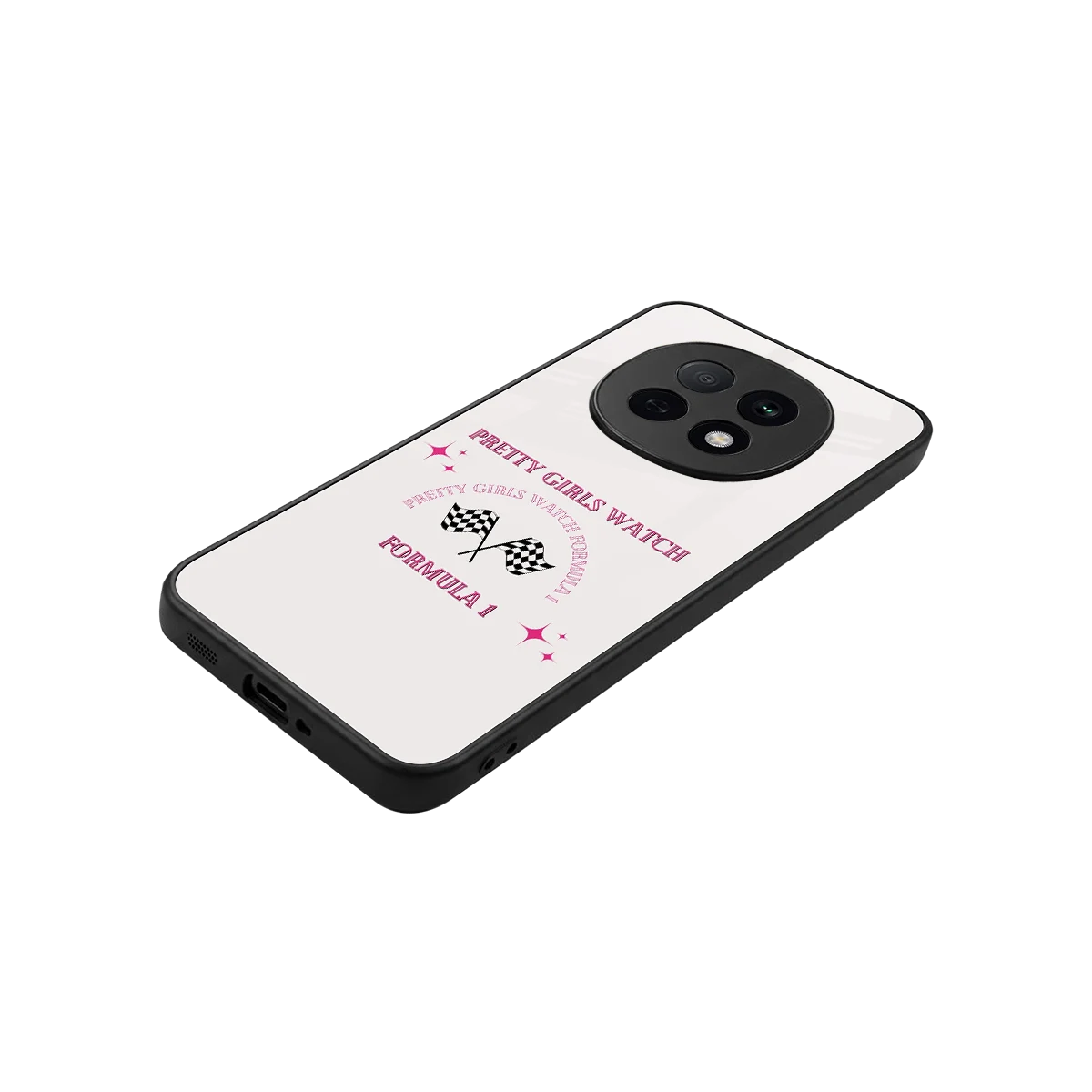 Racing Babe stylish phone case for oppo f29 pro 5g | glossy glass and slim fit