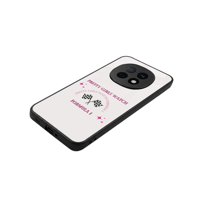 Racing Babe stylish phone case for oppo f29 pro 5g | glossy glass and slim fit
