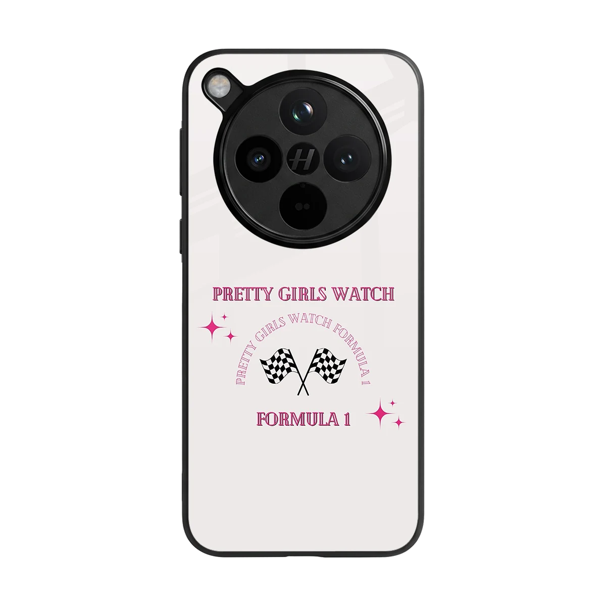 Racing Babe back phone cover | glass case for oppo find x8