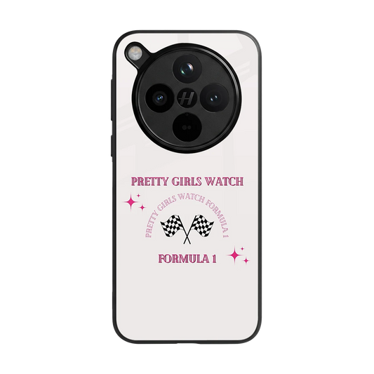 Racing Babe back phone cover | glass case for oppo find x8