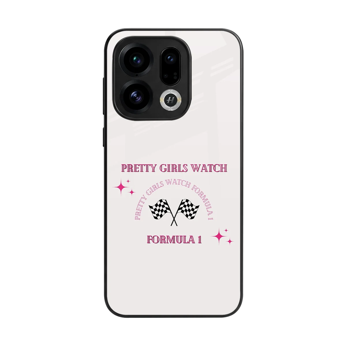 Racing Babe back phone cover | glass case for oppo find x9