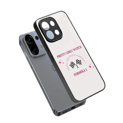 Racing Babe sleek oppo k13 5g cover with tempered glass back and TPU edges