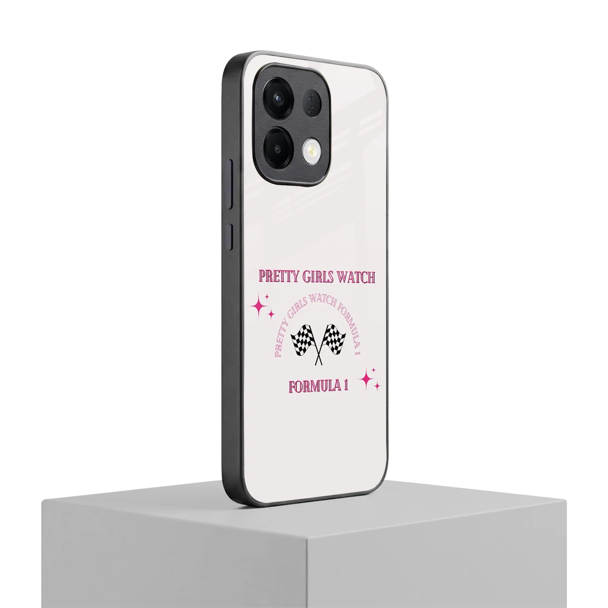 Racing Babe oppo k13 5g mobile cover | shockproof glass phone case