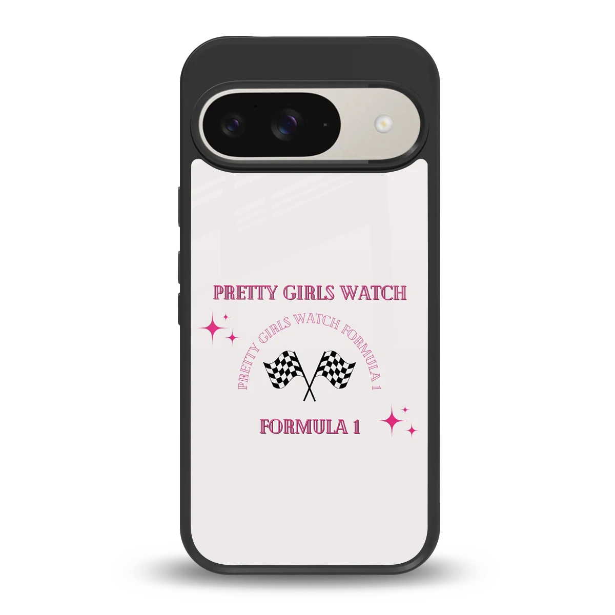 Racing Babe back phone cover | glass case for google pixel 9