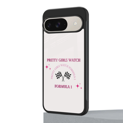 Racing Babe google pixel 9 mobile cover | shockproof glass phone case