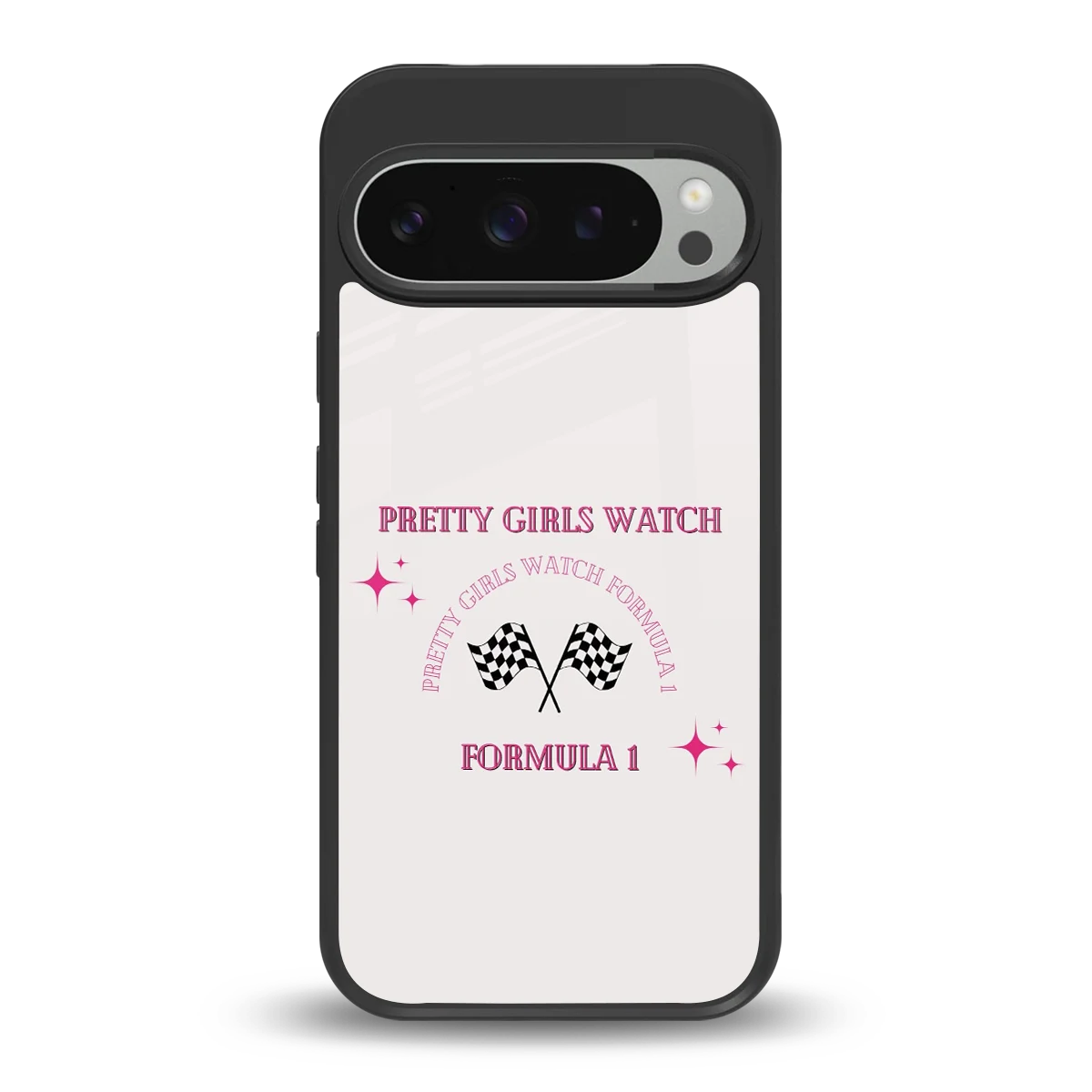 Racing Babe back phone cover | glass case for google pixel 9 pro