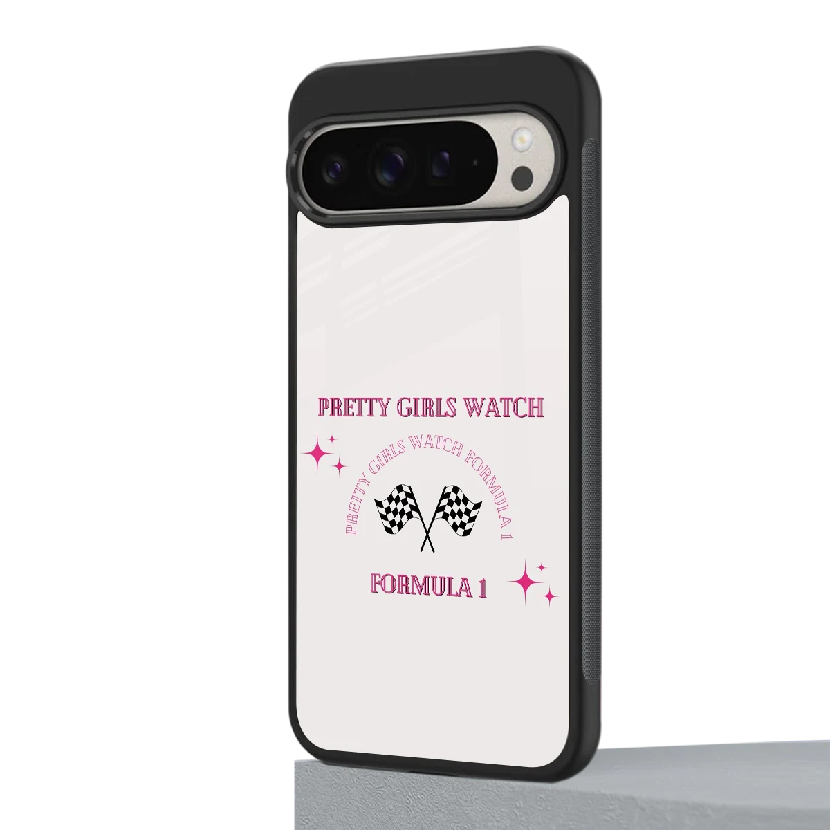 Racing Babe google pixel 9 pro mobile cover | shockproof glass phone case