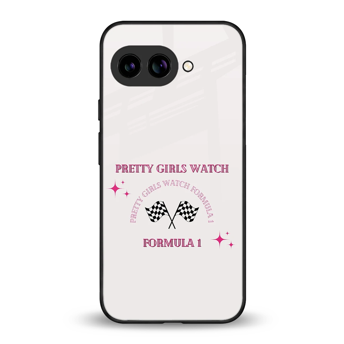 Racing Babe back phone cover | glass case for google pixel 10a