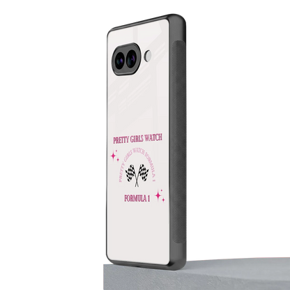 Racing Babe google pixel 10a mobile cover | shockproof glass phone case