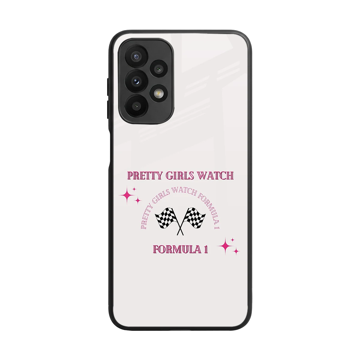 Racing Babe back phone cover | glass case for samsung galaxy a23