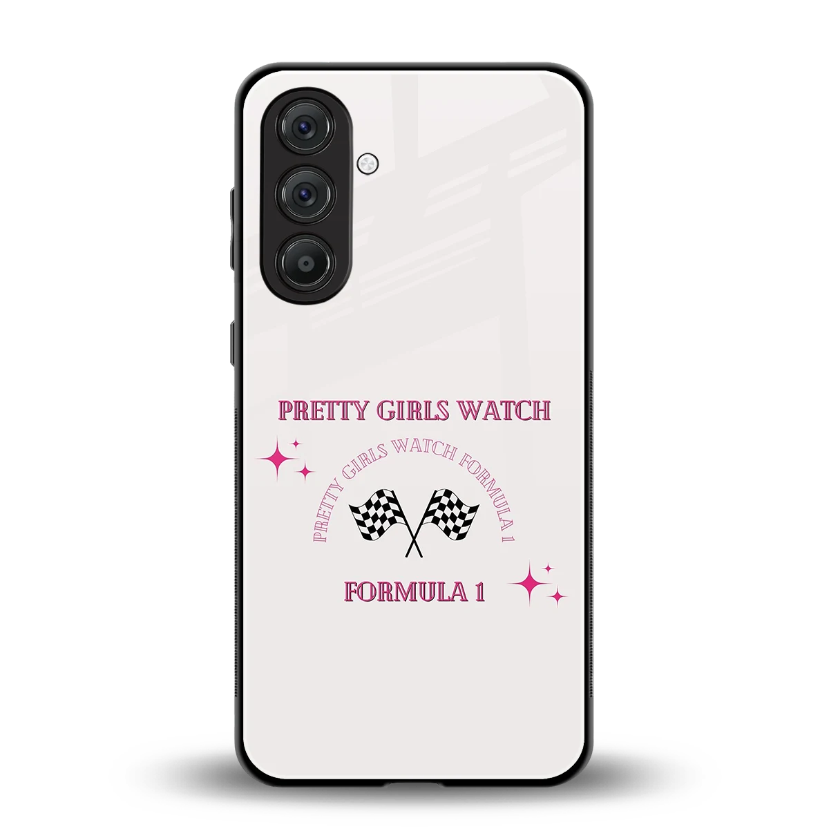 Racing Babe back phone cover | glass case for samsung galaxy a36 5g