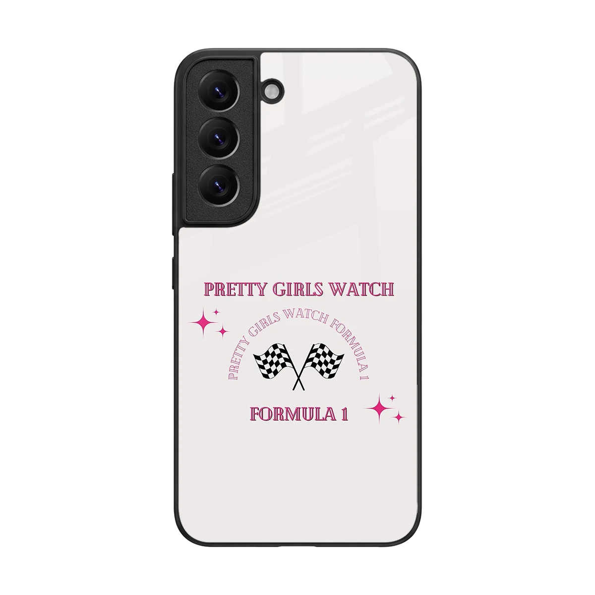 Racing Babe back phone cover | glass case for samsung galaxy s22