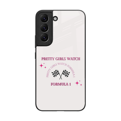 Racing Babe back phone cover | glass case for samsung galaxy s22