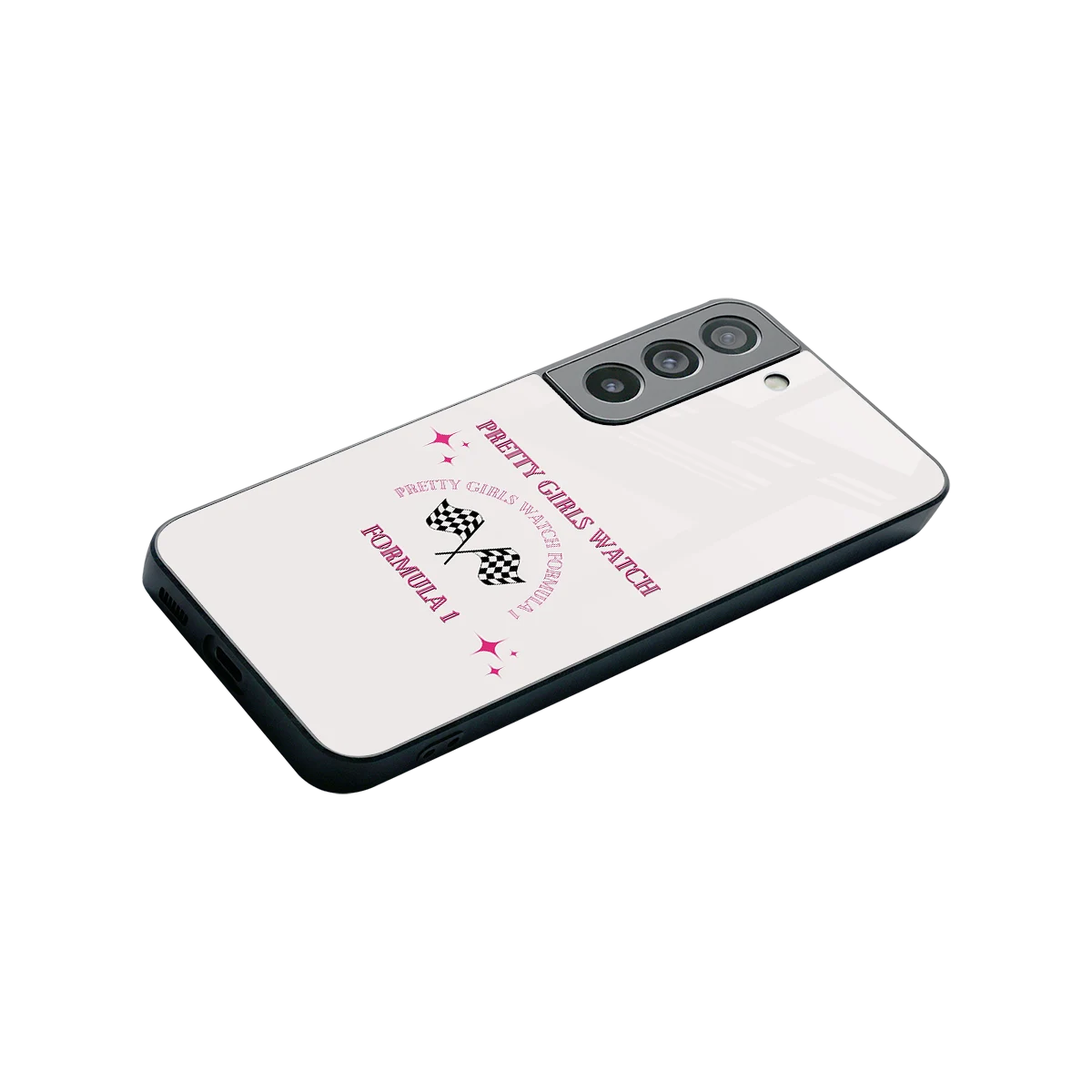 Racing Babe stylish phone case for samsung galaxy s22 | glossy glass and slim fit