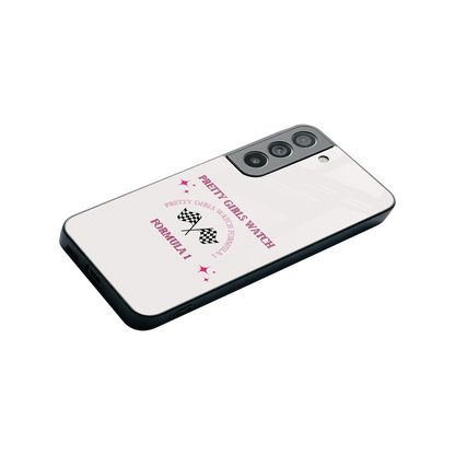 Racing Babe stylish phone case for samsung galaxy s22 | glossy glass and slim fit