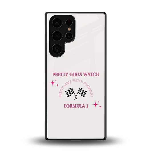 Racing Babe back phone cover | glass case for samsung galaxy s26 ultra