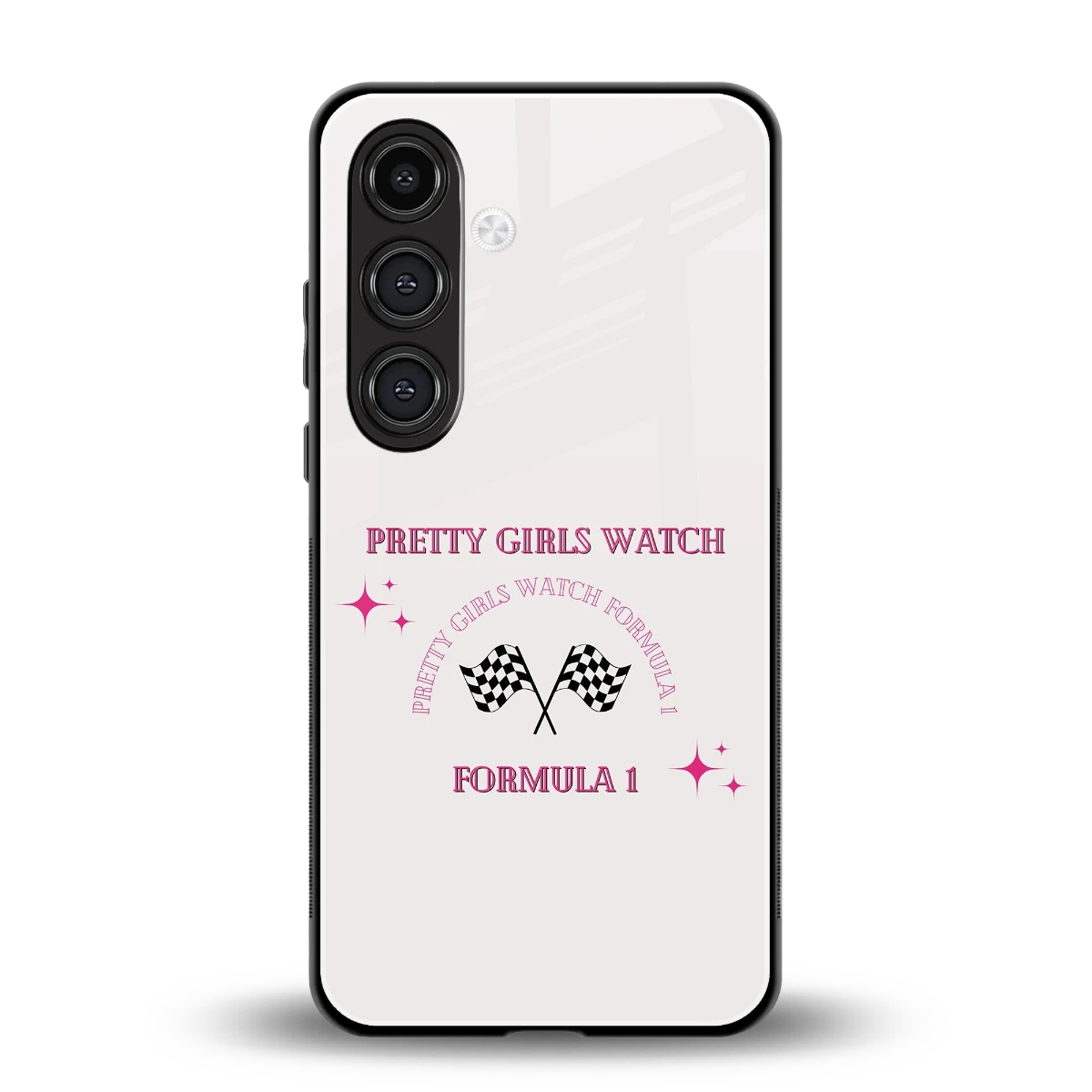 Racing Babe back phone cover | glass case for samsung galaxy s25