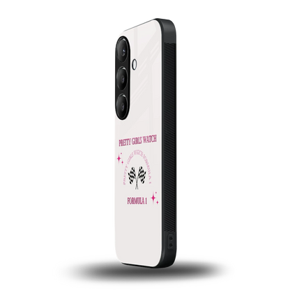 Racing Babe samsung galaxy s24 mobile cover | shockproof glass phone case