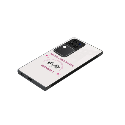 Racing Babe stylish phone case forvivo v30 pro | glossy glass and slim fit