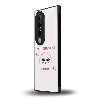 Racing Babe vivo v40 pro mobile cover | shockproof glass phone case