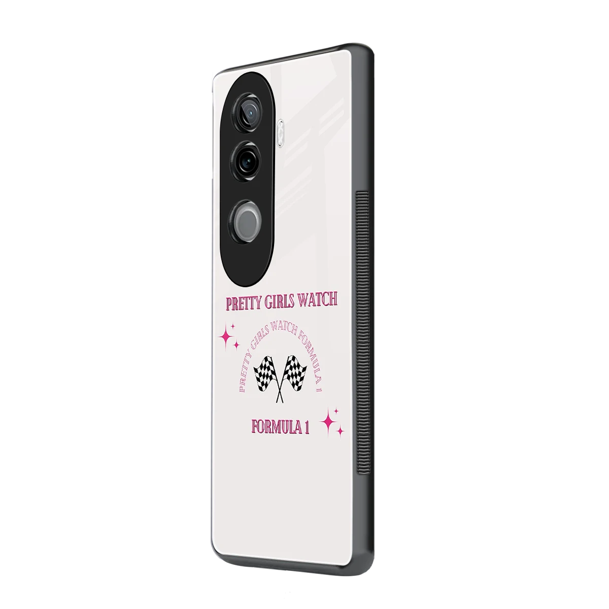 Racing Babe vivo v40e mobile cover | shockproof glass phone case