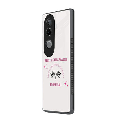 Racing Babe vivo v40e mobile cover | shockproof glass phone case