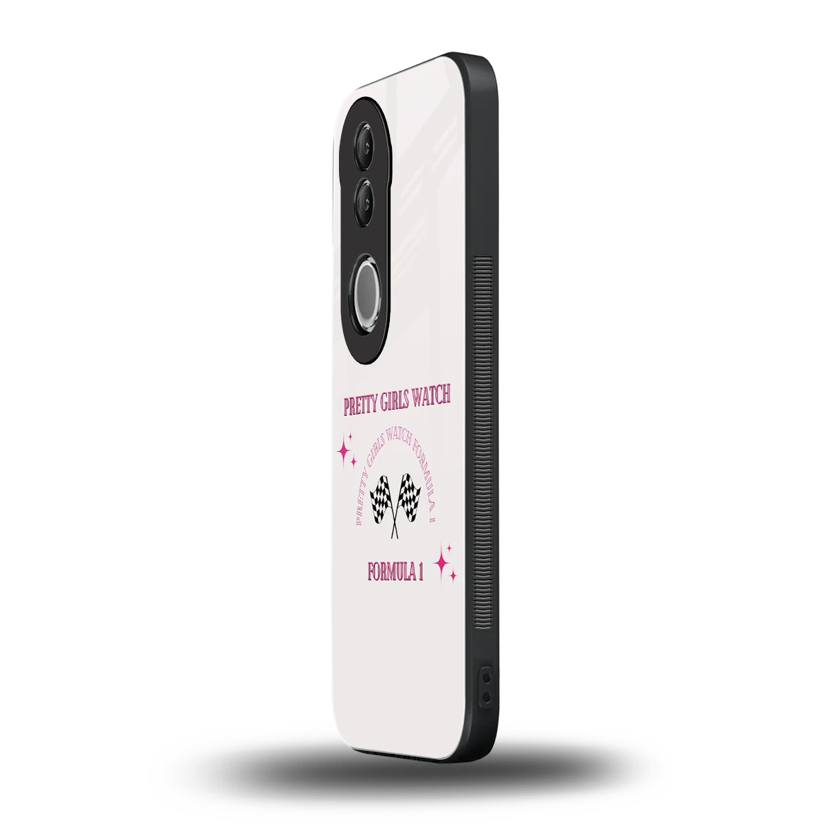 Racing Babe vivo v50 mobile cover | shockproof glass phone case