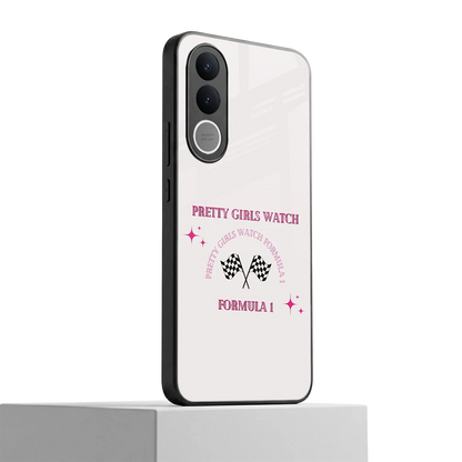 Racing Babe vivo v70 fe mobile cover | shockproof glass phone case