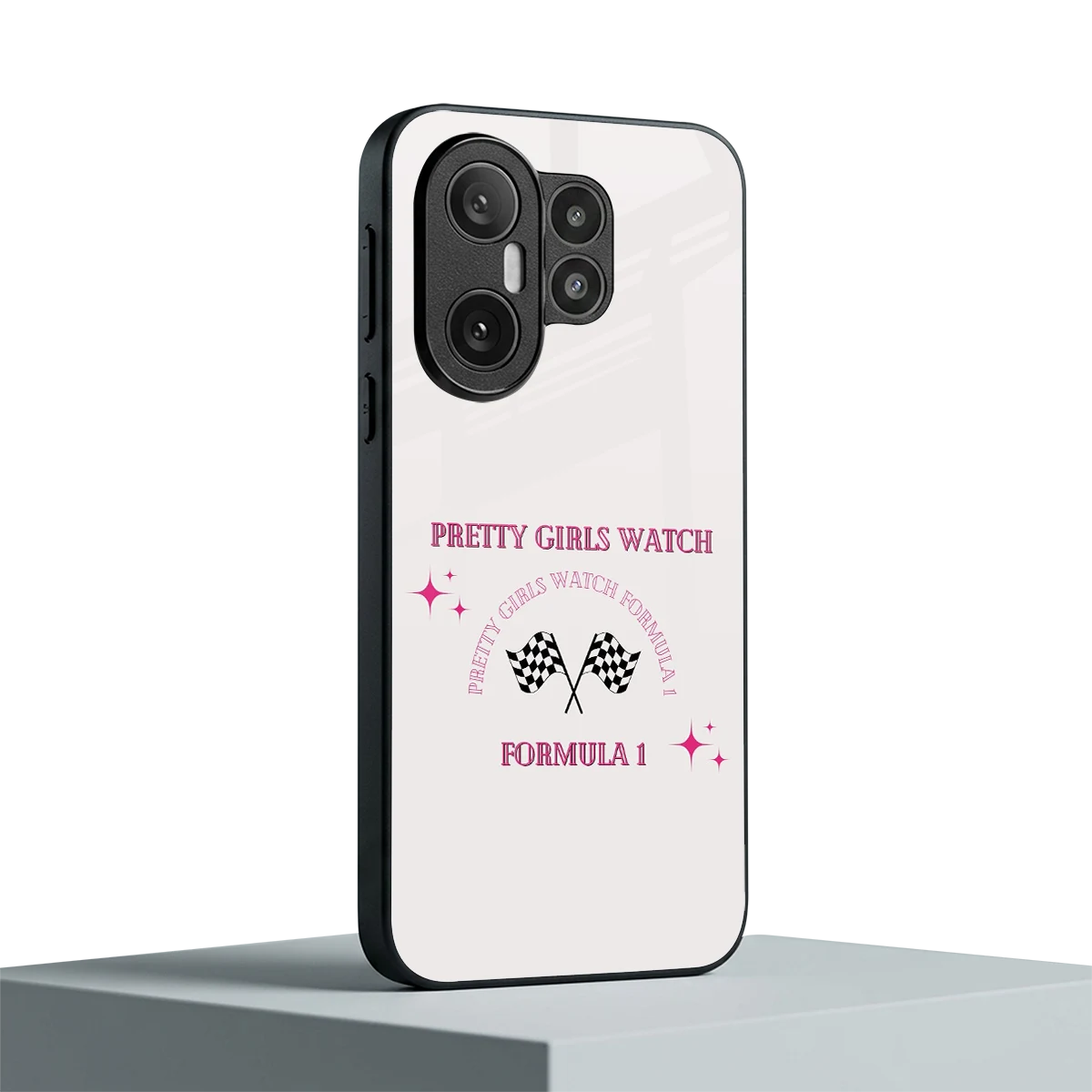 Racing Babe vivo x200 fe mobile cover | shockproof glass phone case
